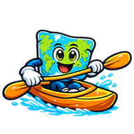 Atlas en kayak